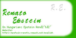 renato epstein business card